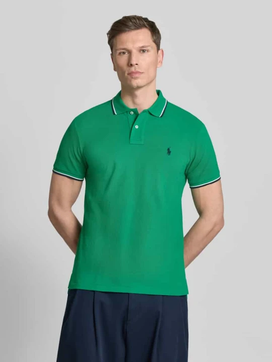 Zdjęcie produktu Koszulka polo o kroju slim fit z czystej bawełny Polo Ralph Lauren Zielony