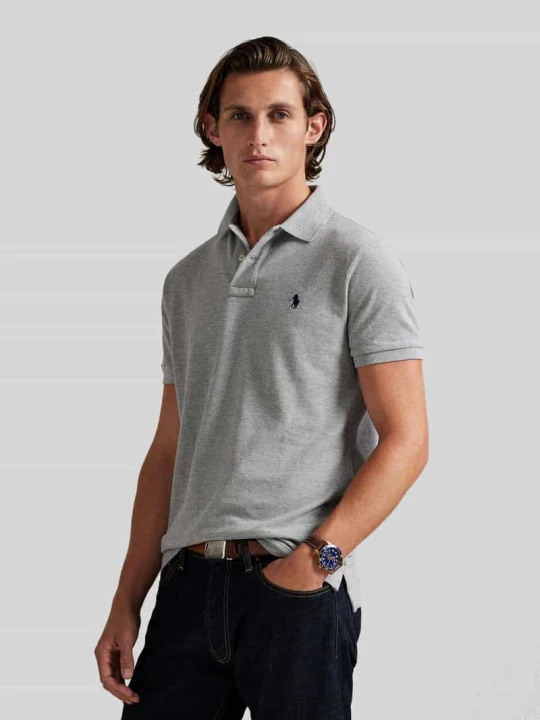 Zdjęcie produktu Koszulka polo o kroju slim fit z czystej bawełny Polo Ralph Lauren Beżowy
