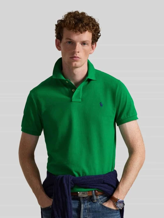 Zdjęcie produktu Koszulka polo o kroju slim fit z czystej bawełny Polo Ralph Lauren Zielony