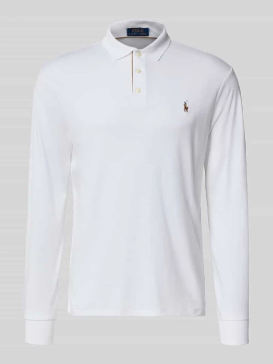 Zdjęcie produktu Koszulka polo o kroju slim fit z czystej bawełny Polo Ralph Lauren Biały