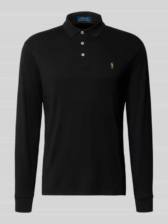 Zdjęcie produktu Koszulka polo o kroju slim fit z czystej bawełny Polo Ralph Lauren Czarny