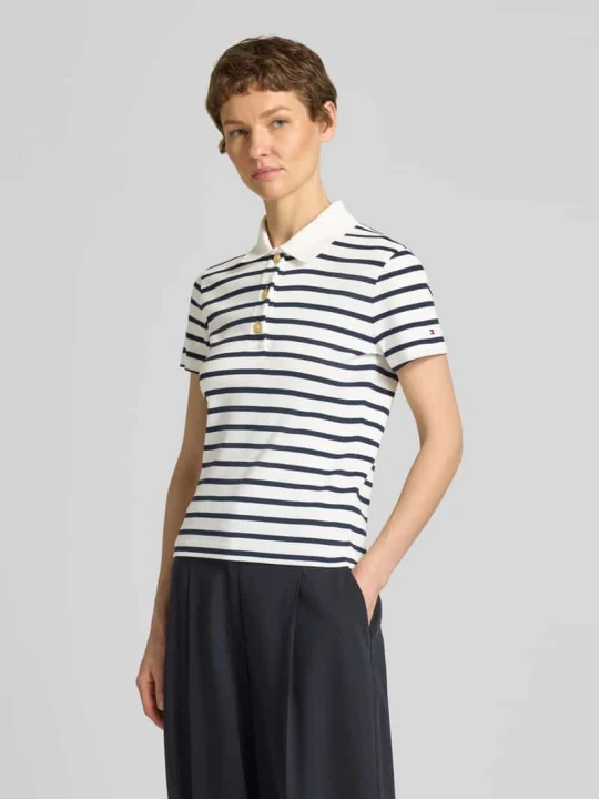 Zdjęcie produktu Koszulka polo o kroju slim fit z czystej bawełny Tommy Hilfiger Biały