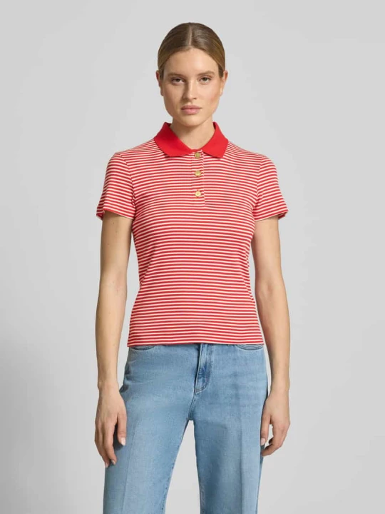 Zdjęcie produktu Koszulka polo o kroju slim fit z czystej bawełny Tommy Hilfiger Czerwony