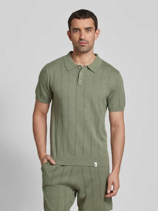 Zdjęcie produktu Koszulka polo o kroju slim fit z detalem z logo Colours & Sons Biały