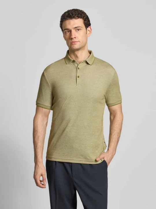 Zdjęcie produktu Koszulka polo o kroju slim fit z detalem z logo HECHTER PARIS Zielony