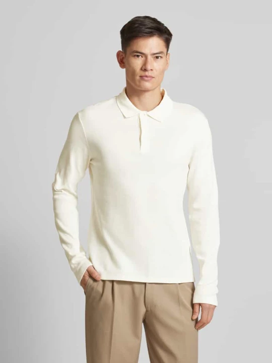 Zdjęcie produktu Koszulka polo o kroju slim fit z detalem z logo model ‘ELIAS’ Casual Friday Złamany biały