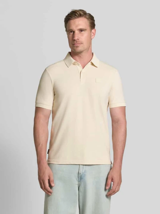 Zdjęcie produktu Koszulka polo o kroju slim fit z detalem z logo PME Legend Złamany biały
