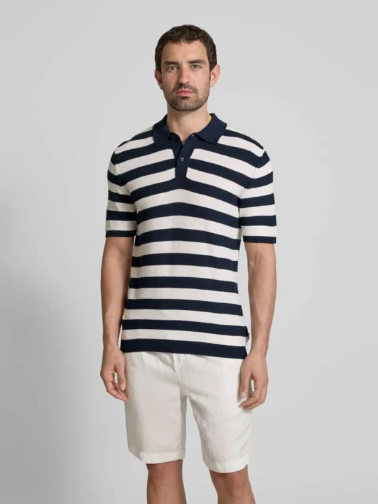 Zdjęcie produktu Koszulka polo o kroju slim fit z detalem z logo Roy Robson Biały