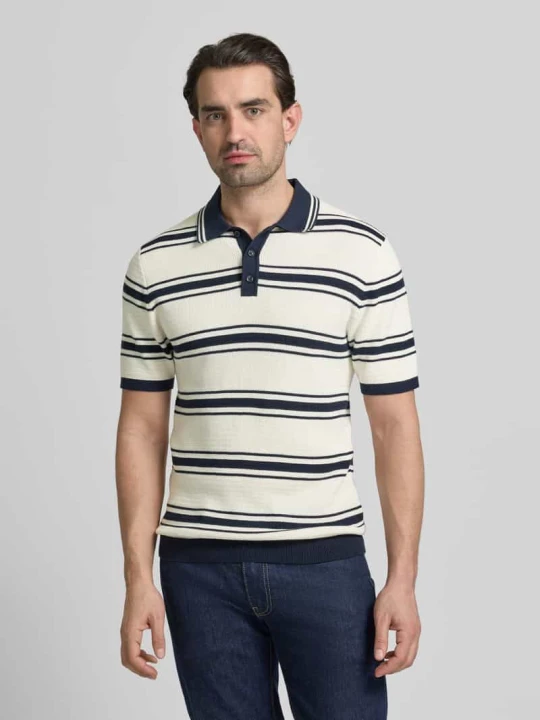 Zdjęcie produktu Koszulka polo o kroju slim fit o wyglądzie dzianiny MCNEAL Écru