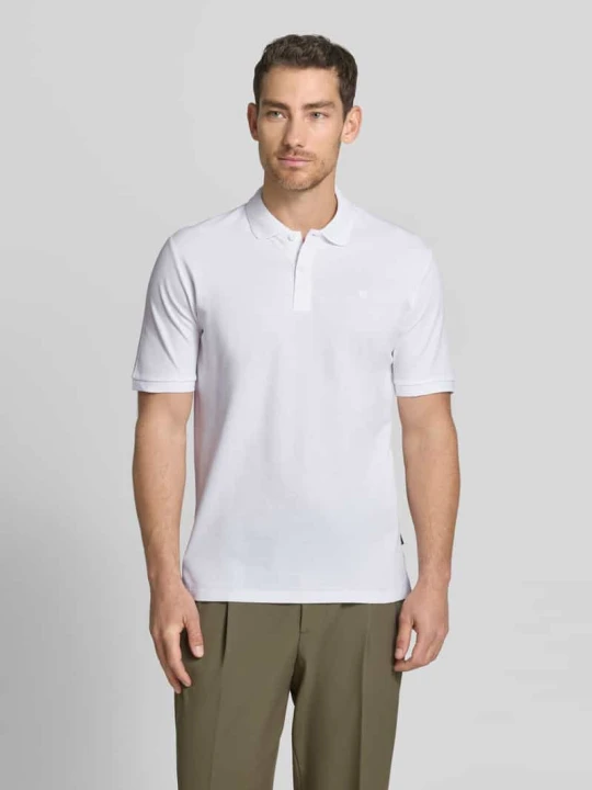 Zdjęcie produktu koszulka polo o kroju slim fit z haftem Jack&Jones Biały