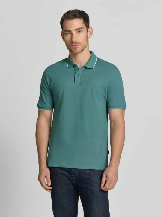 Zdjęcie produktu koszulka polo o kroju slim fit z haftem Jack&Jones Limonkowy