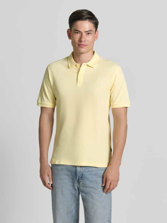 Zdjęcie produktu koszulka polo o kroju slim fit z haftem Jack&Jones Jasnożółty