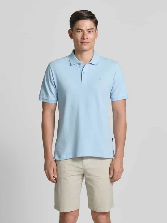 Zdjęcie produktu koszulka polo o kroju slim fit z haftem Jack&Jones Jasnoniebieski