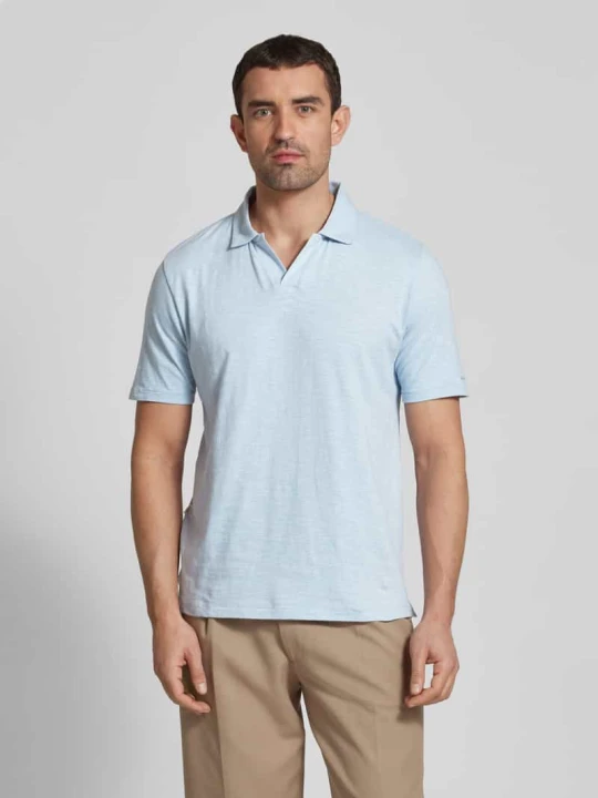Zdjęcie produktu Koszulka polo o kroju slim fit z kołnierzem z połami Colours & Sons Antracytowy