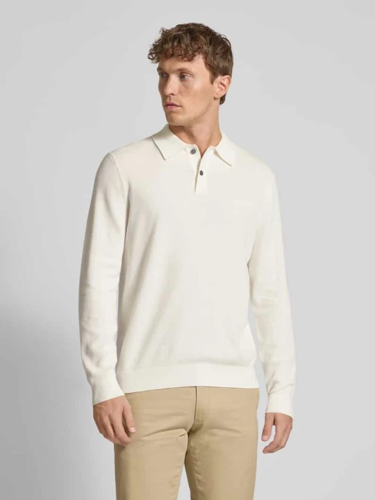 Zdjęcie produktu Koszulka polo o kroju slim fit z listwą guzikową Christian Berg Złamany biały