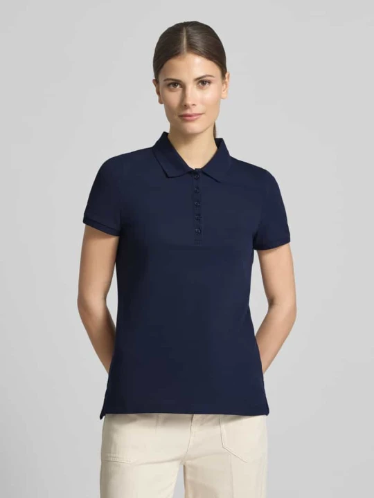 Zdjęcie produktu Koszulka polo o kroju slim fit z listwą guzikową Christian Berg Ciemnoniebieski