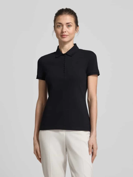 Zdjęcie produktu Koszulka polo o kroju slim fit z listwą guzikową Christian Berg Czarny