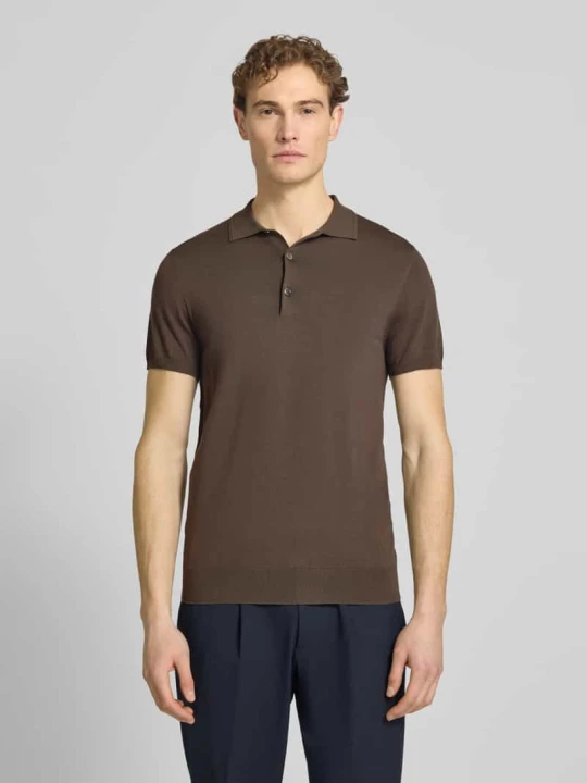 Zdjęcie produktu Koszulka polo o kroju slim fit z listwą guzikową Profuomo Jasnozielony