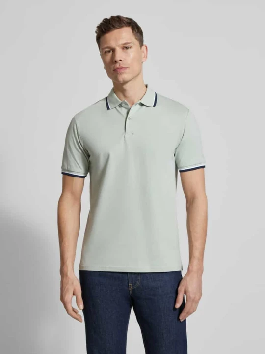 Zdjęcie produktu Koszulka polo o kroju slim fit z Mieszanka bawełny ekologicznej Model 'SLIM ATLAS SPORT' Selected Homme Limonkowy