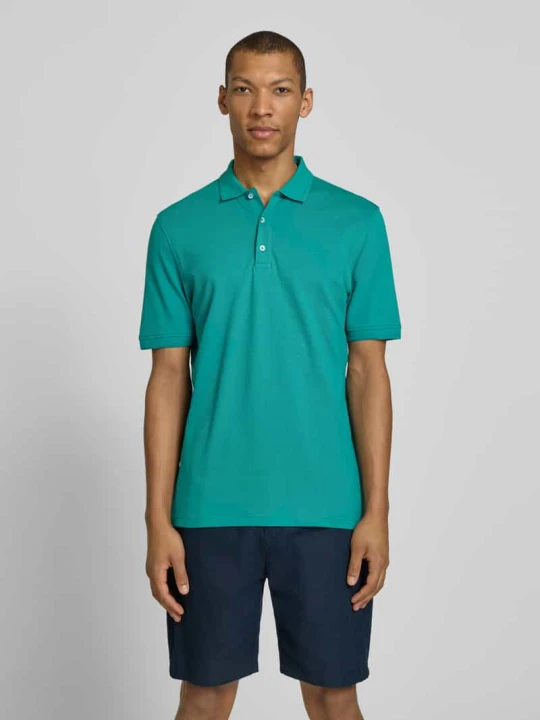 Zdjęcie produktu Koszulka polo o kroju slim fit z Mieszanka bawełny Model 'Pete' BRAX Zielony