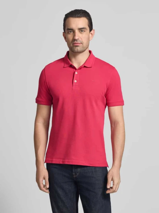 Zdjęcie produktu Koszulka polo o kroju slim fit z Mieszanka bawełny Model 'Pete' BRAX Bordowy