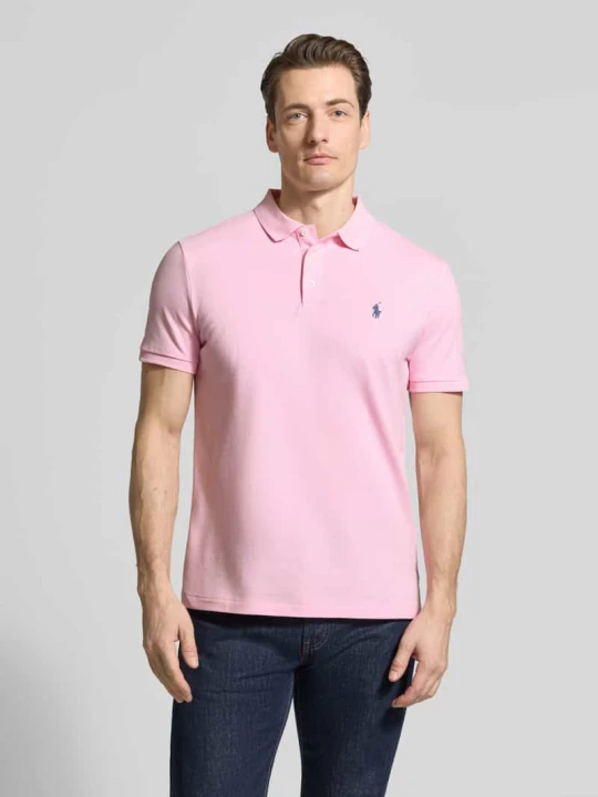 Zdjęcie produktu Costum krój slim fit koszulka polo z mieszanka bawełny Polo Ralph Lauren Różowy