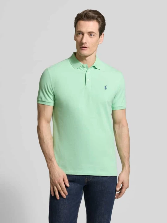 Zdjęcie produktu Costum krój slim fit koszulka polo z mieszanka bawełny Polo Ralph Lauren Miętowy