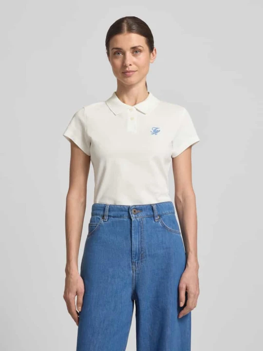Zdjęcie produktu Koszulka polo o kroju slim fit z mieszanki bawełny Tommy Hilfiger Écru