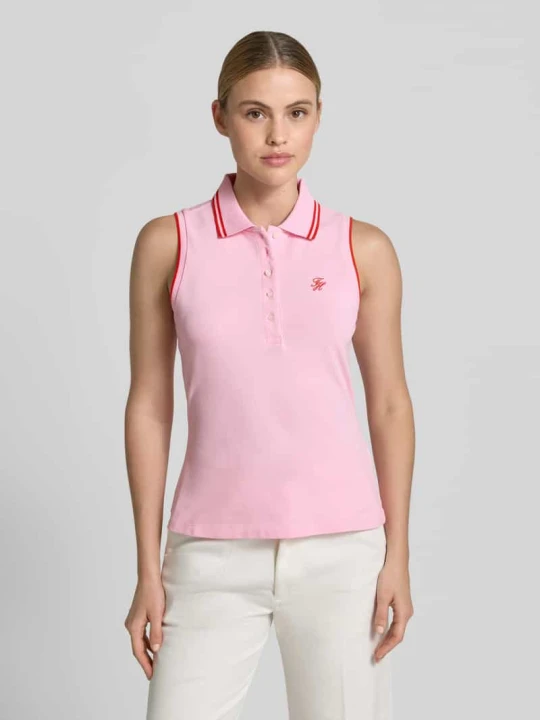 Zdjęcie produktu Koszulka polo o kroju slim fit z mieszanki bawełny Tommy Hilfiger Mocnoróżowy