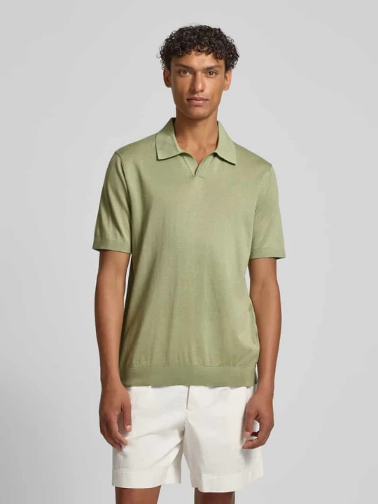 Zdjęcie produktu Koszulka polo o kroju slim fit z mieszanki lyocellu i bawełny OLYMP Level 5 Trzcinowy