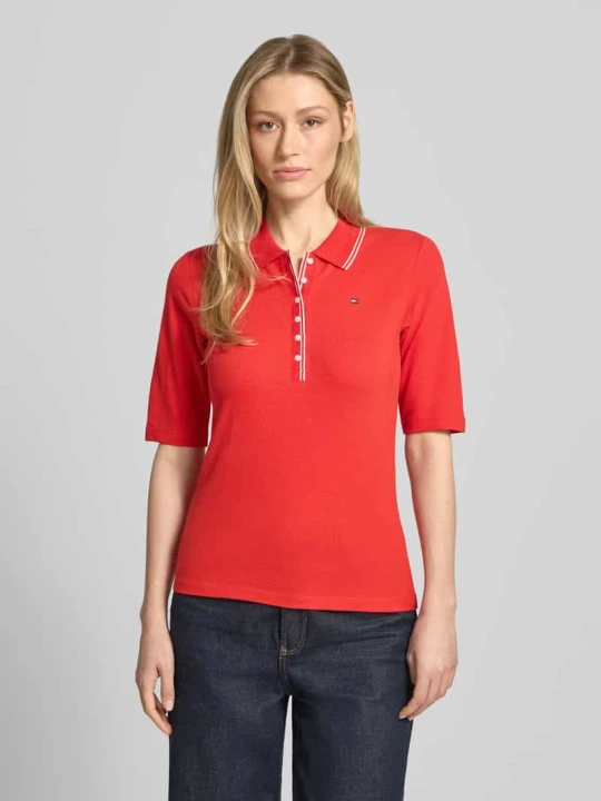 Zdjęcie produktu Koszulka polo o kroju slim fit z mieszanki lyocellu Tommy Hilfiger Czerwony