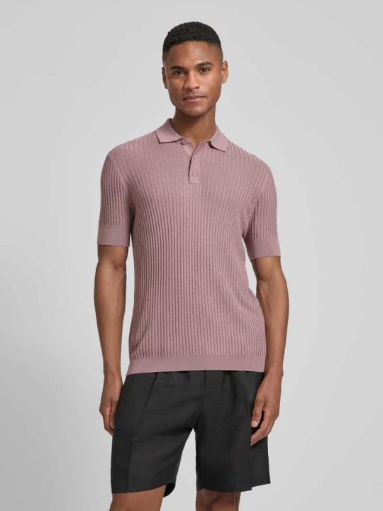 Zdjęcie produktu Koszulka polo o kroju slim fit z mieszanki wiskozy Antony Morato Jasnoróżowy