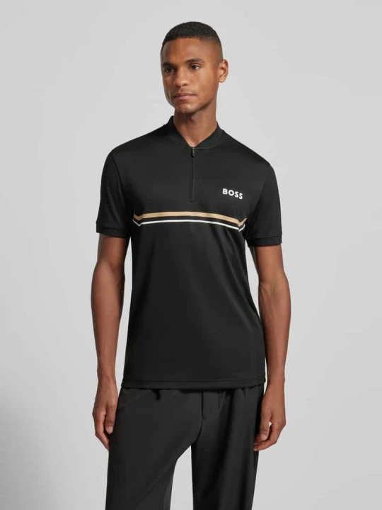 Zdjęcie produktu Koszulka polo o kroju slim fit z nadrukiem z logo model ‘TOC SPIN BODYMAPP 1027’ Boss Czarny