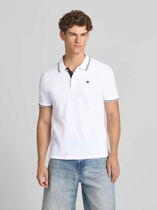 Zdjęcie produktu Koszulka polo o kroju slim fit z naszywanym logo Champion Biały