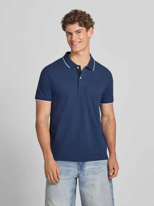 Zdjęcie produktu Koszulka polo o kroju slim fit z naszywanym logo Champion Błękitny