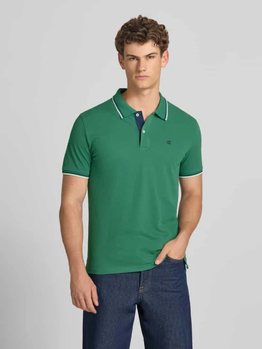Zdjęcie produktu Koszulka polo o kroju slim fit z naszywanym logo Champion Zielony