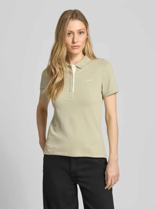 Zdjęcie produktu Koszulka polo o kroju slim fit z naszywanym logo Gant Piaskowy