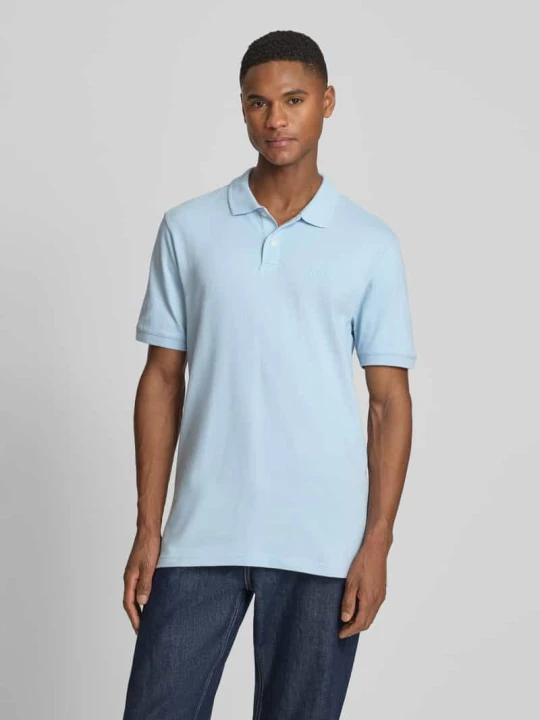 Zdjęcie produktu Koszulka polo o kroju slim fit z naszywanym logo GAP Jasnoniebieski