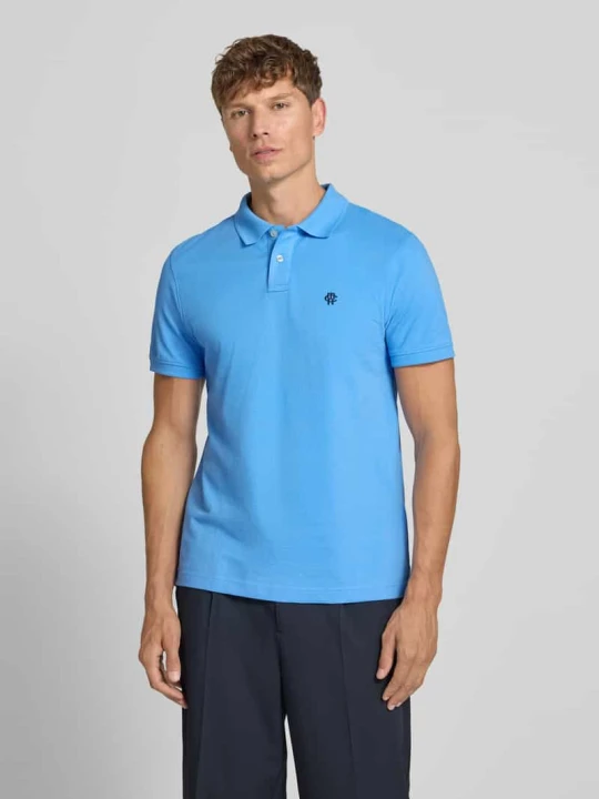 Zdjęcie produktu Koszulka polo o kroju slim fit z naszywanym logo MCNEAL Błękitno-niebieski