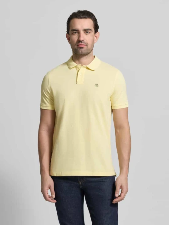 Zdjęcie produktu Polówka o kroju slim fit z haftowanym logo MCNEAL Jasnożółty