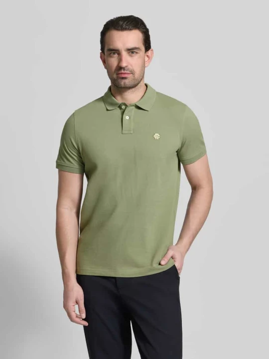 Zdjęcie produktu Polówka o kroju slim fit z haftowanym logo MCNEAL Limonkowy
