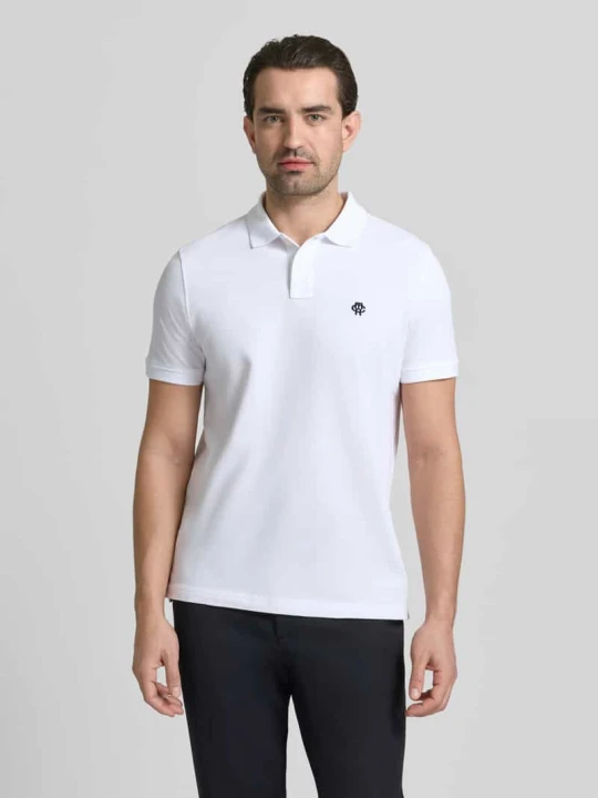 Zdjęcie produktu Polówka o kroju slim fit z haftowanym logo MCNEAL Biały
