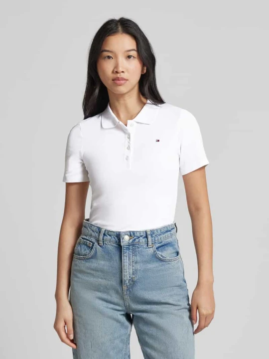 Zdjęcie produktu Koszulka polo o kroju slim fit z wyhaftowanym logo model ‘1985’ Tommy Hilfiger Biały