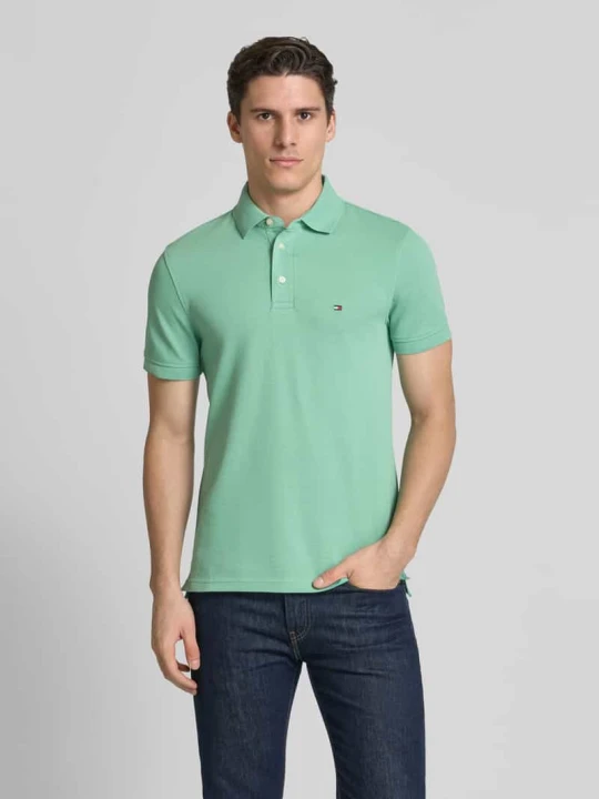 Zdjęcie produktu Koszulka polo o kroju slim fit z wyhaftowanym logo model ‘1985’ Tommy Hilfiger Jabłkowozielony