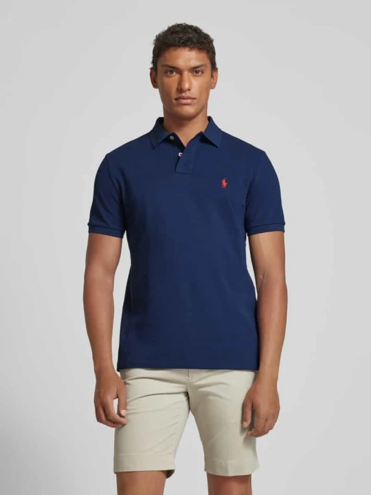 Zdjęcie produktu Koszulka polo z wyhaftowanym logo Polo Ralph Lauren Granatowy