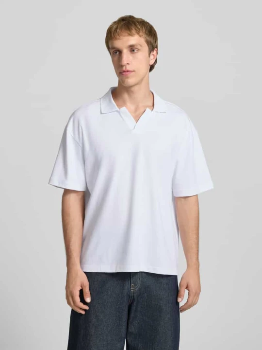 Zdjęcie produktu Koszulka polo o pudełkowym kroju z mieszanki bawełny model 'CASPIAN AIRLEX' Only & Sons Biały