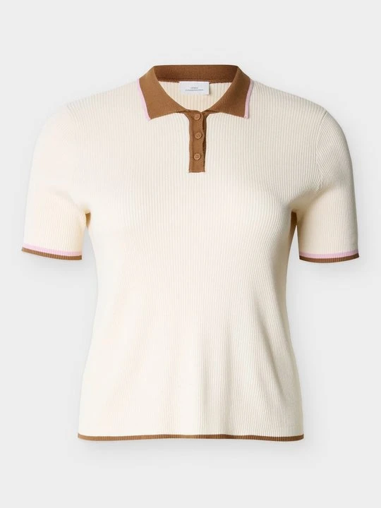 Zdjęcie produktu Koszulka polo ONLY Carmakoma beżowy