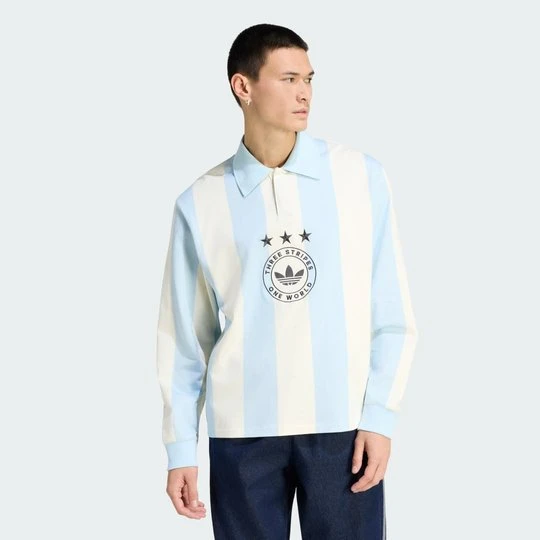 Zdjęcie produktu KOSZULKA POLO ORIGINALS GRAPHIC LONG SLEEVE Adidas niebieski