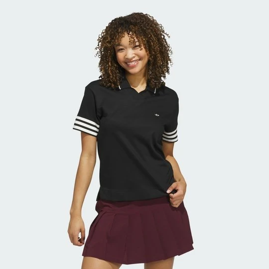 Zdjęcie produktu Koszulka polo Originals z 3 paskami Adidas czarny