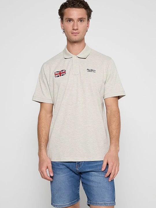 Zdjęcie produktu Koszulka polo Pepe Jeans jasnoszary